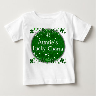 T-shirt Pour Bébé Lucky Charm, bébé de tante du jour de St Patrick
