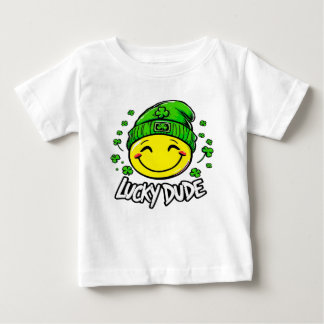 T-shirt Pour Bébé Lucky Dude Smile Face Saint Patrick's Day