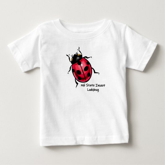 T-shirt Pour Bébé Lucky Ladybug New Hampshire State Insect (Devant)