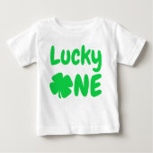 T-shirt Pour Bébé Lucky One St Patrick's Day 1er anniversaire (Devant)