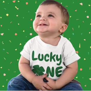 T-shirt Pour Bébé Lucky One St Patrick's Day 1er anniversaire