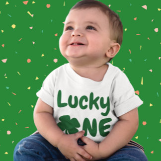T-shirt Pour Bébé Lucky One St Patrick's Day 1er anniversaire