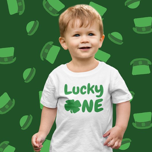 T-shirt Pour Bébé Lucky One St Patrick's Day 1er anniversaire