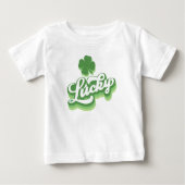 T-shirt Pour Bébé Lucky Shamrock St Patrick's Day Irish (Devant)