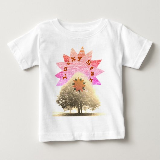 T-shirt Pour Bébé Lucky Star et Tree (Devant)