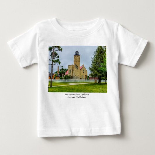 T-shirt Pour Bébé Lumière de la pointe Mackinac (Devant)