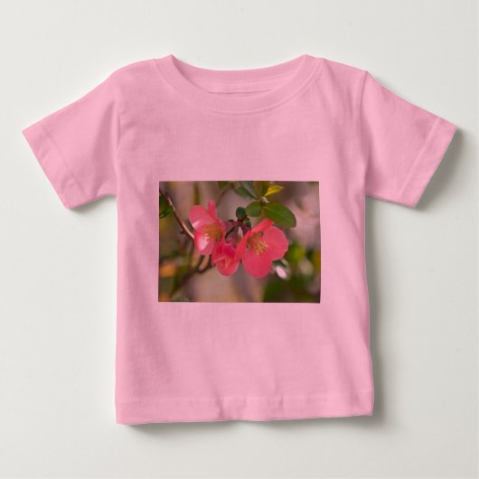 T-shirt Pour Bébé Luminosité de coing rose (Devant)