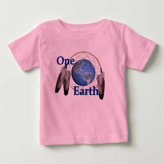 T-shirt Pour Bébé L'une terre (Devant)