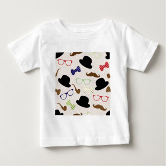 T-shirt Pour Bébé Lunettes, Casquettes et moustache