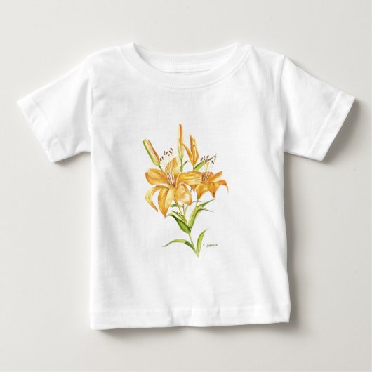 T-shirt Pour Bébé Lys de tigre (Devant)