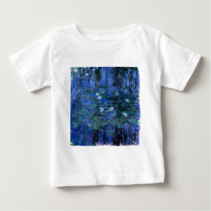 T-shirt Pour Bébé Lys d'eau bleu Claude Monet