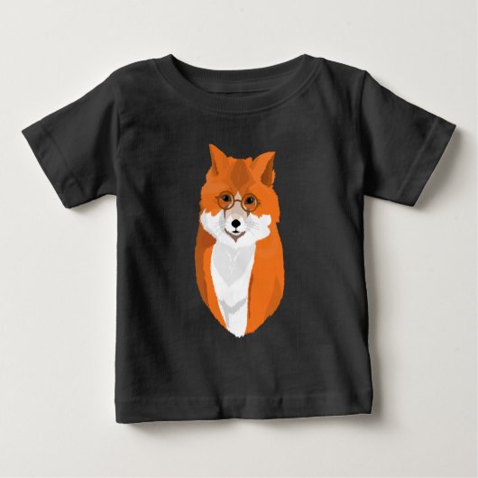 T-shirt Pour Bébé M. Fox est le lecteur (Devant)