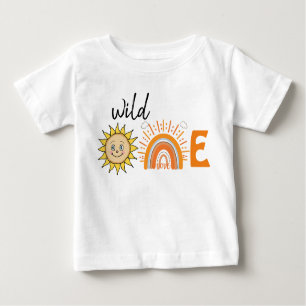 T-shirt Pour Bébé M.Onederful Rainbow et Sun Party Baby 1er annivers