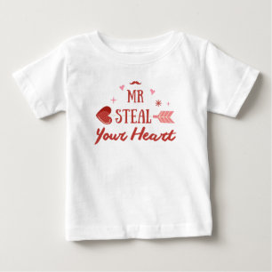 T-shirt Pour Bébé M. vole ton coeur