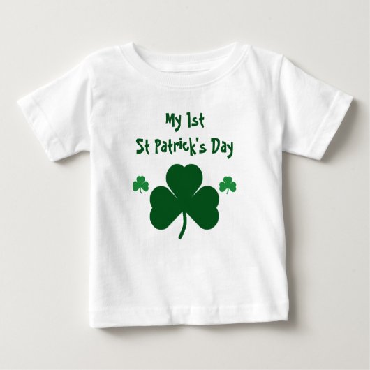 T-shirt Pour Bébé Ma 1ère Saint Patrick (Devant)