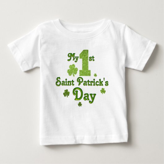 T-shirt Pour Bébé Ma 1ère Saint Patrick (Devant)