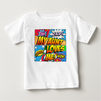 T-shirt Pour Bébé Ma bande dessinée de tante Loves Me