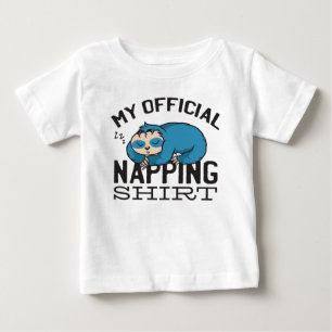 T-shirt Pour Bébé Ma chemise officielle de sieste - Paresseux endorm