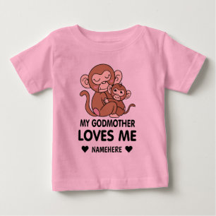 T-shirt Pour Bébé Ma Godmère m'aime