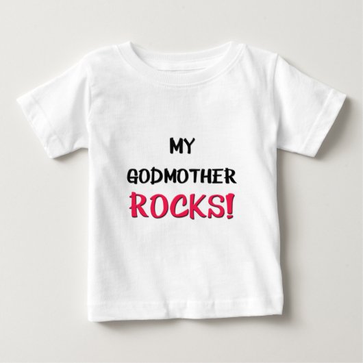 T-shirt Pour Bébé Ma Godmère Rocks (Devant)