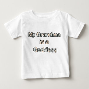 T-shirt Pour Bébé Ma grand-mère est une chemise de déesse