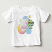 T-shirt Pour Bébé Ma grand-mère m'aime Eléphant (Devant)