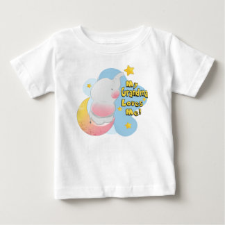 T-shirt Pour Bébé Ma grand-mère m'aime Eléphant