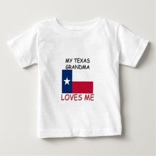 T-shirt Pour Bébé Ma grand-mère texane m'aime