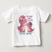 T-shirt Pour Bébé Ma Grande Tante M'Aime (Devant)