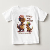 T-shirt Pour Bébé Ma Grande Tante M'Aime (Devant)