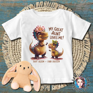 T-shirt Pour Bébé Ma Grande Tante M'Aime