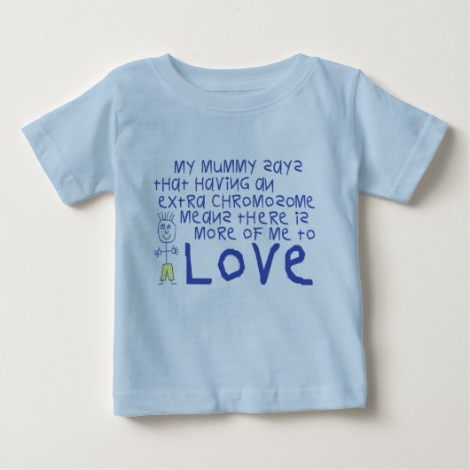 T-shirt Pour Bébé Ma maman dit (Devant)