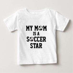 T-shirt Pour Bébé Ma maman est un ballon de football d'étoile du