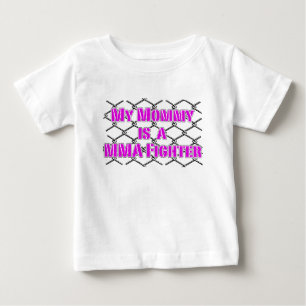 T-shirt Pour Bébé Ma maman est un combattant de cage ! Conception de
