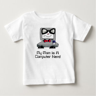 T-shirt Pour Bébé Ma maman est une chemise nerd de geek d'ordinateur