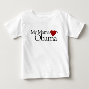 T-shirt Pour Bébé Ma maman Loves Obama