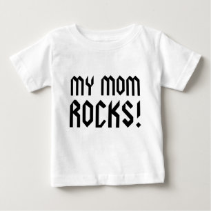 T-shirt Pour Bébé Ma maman Rocks !
