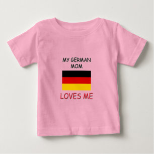 T-shirt Pour Bébé Ma mère allemande m'aime