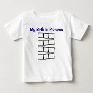 T-shirt Pour Bébé Ma naissance en images