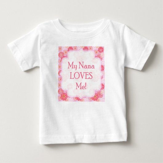 T-shirt Pour Bébé Ma Nana m'aime Onsie (Devant)
