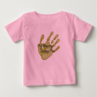T-shirt Pour Bébé "Ma Nounou m'aime"-Vert