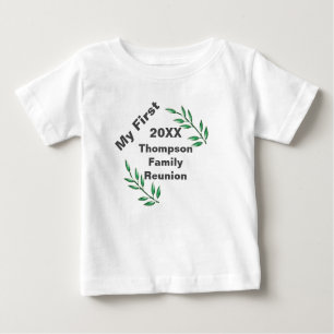 T-shirt Pour Bébé Ma première famille Branches de l'arbre de réunion