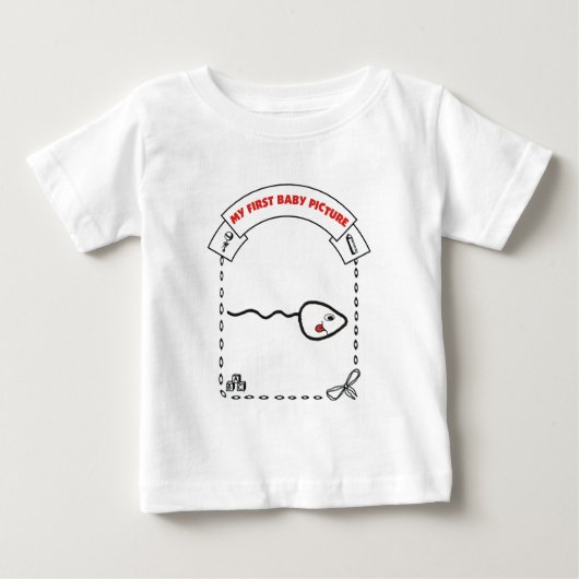 T-SHIRT POUR BÉBÉ MA PREMIÈRE IMAGE DE BÉBÉ (Devant)