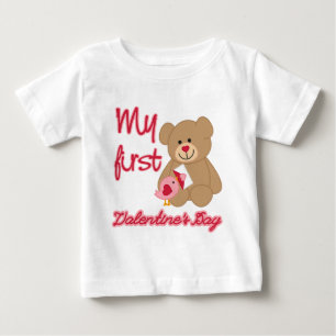 T-shirt Pour Bébé Ma première Saint Valentin