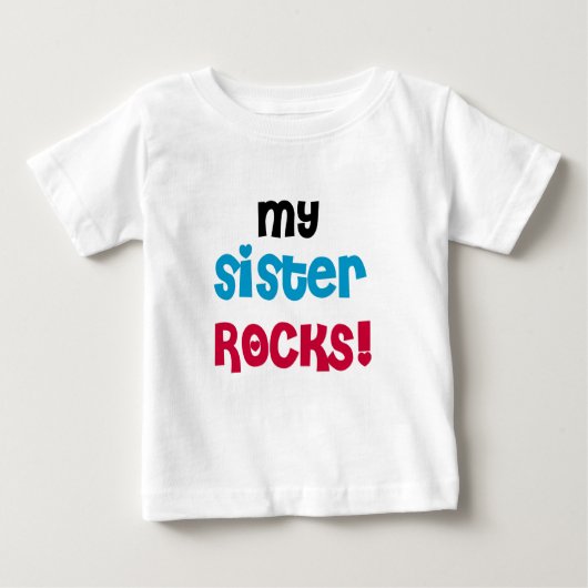 T-shirt Pour Bébé Ma sœur déchire (Devant)