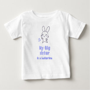 T-shirt Pour Bébé Ma soeur est ballerine