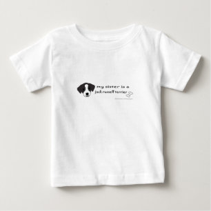 T-shirt Pour Bébé ma soeur est jack russell terrier