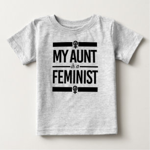 T-shirt Pour Bébé Ma tante est un féministe --