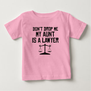 T-shirt Pour Bébé Ma tante Is A Lawyer