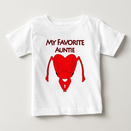 T-shirt Pour Bébé Ma tante préférée (Devant)